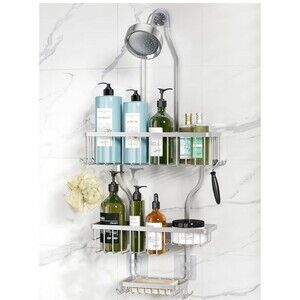 Shower Caddy Hanging - Never Rust Shower Organizer - Aluminum Over The Head Cadd